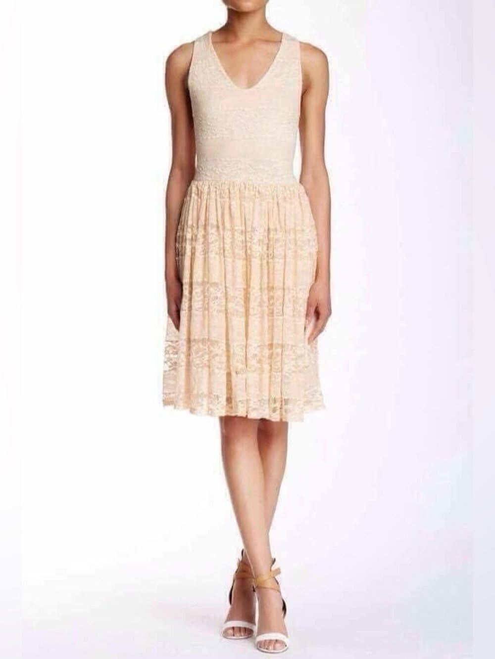 NWOT painted threads Lace Midi Dress—Size Small